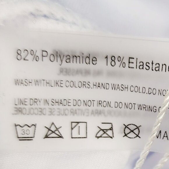 One-Shoulder Cutout Sky Blue Bikini Set Gold Ring Womens Swimwear Size S - Picture 7 of 7